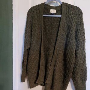 Green Textured Sweater